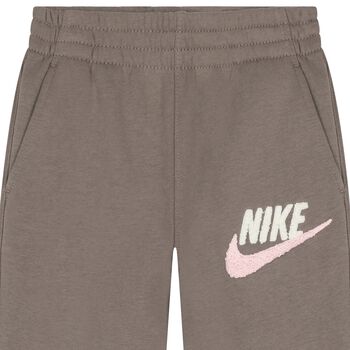 Girls Beige Logo Joggers