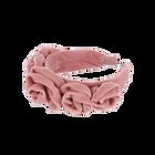 Girls Pink Velvet Roses Headband, 1, hi-res