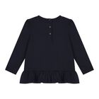 Baby Girls Navy Blue & Ivory Polo Bear Leggings Set, 1, hi-res