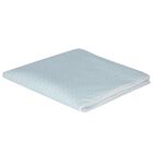 Baby Boys Blue & White Zig Zag Logo Blanket, 1, hi-res