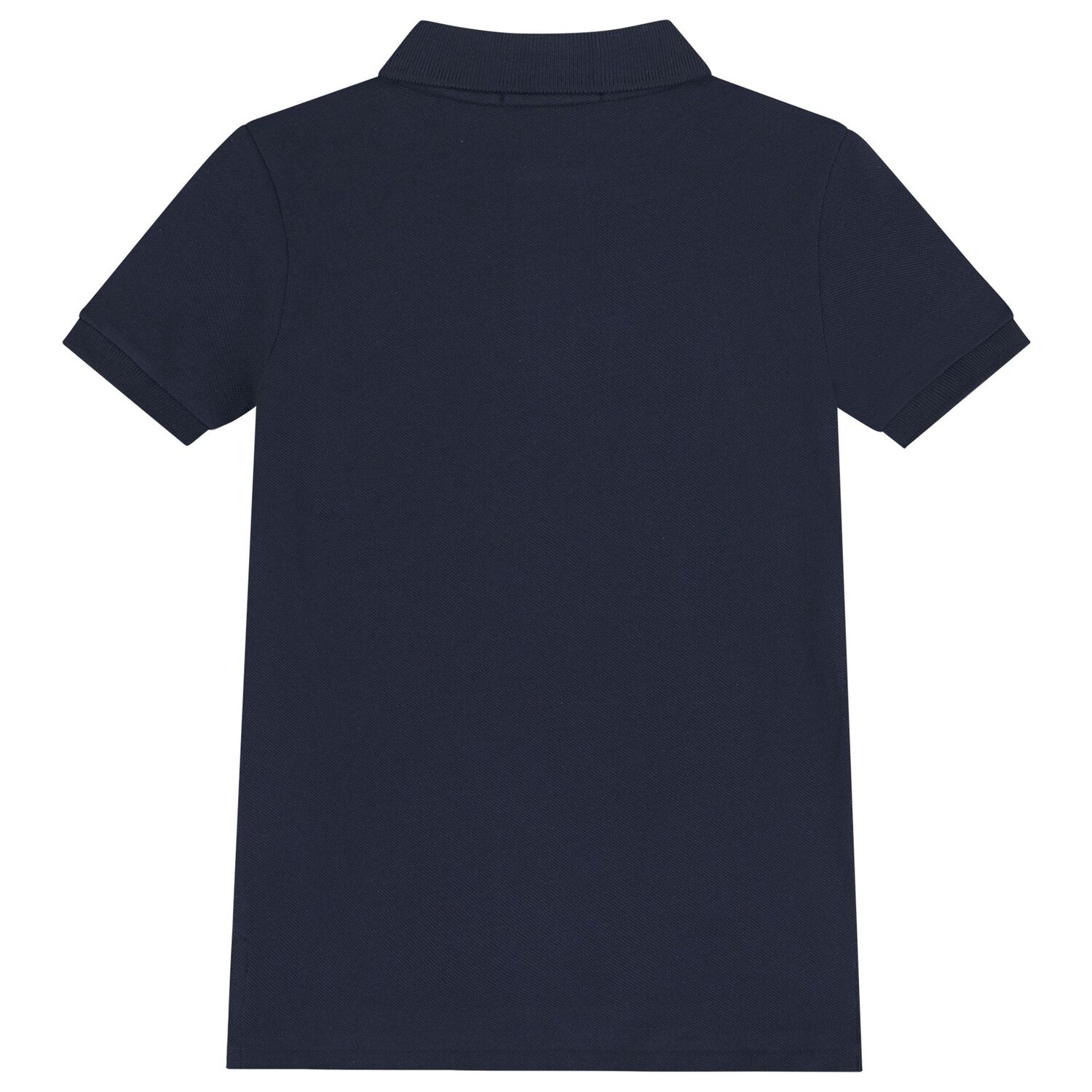 Boys Navy Blue Logo Polo Shirt, 1, hi-res