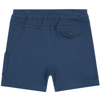 Younger Boys Blue Logo Shorts