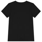Boys Black Logo T-Shirt, 3, hi-res