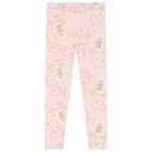 Girls White & Pink Logo leggings Set , 1, hi-res