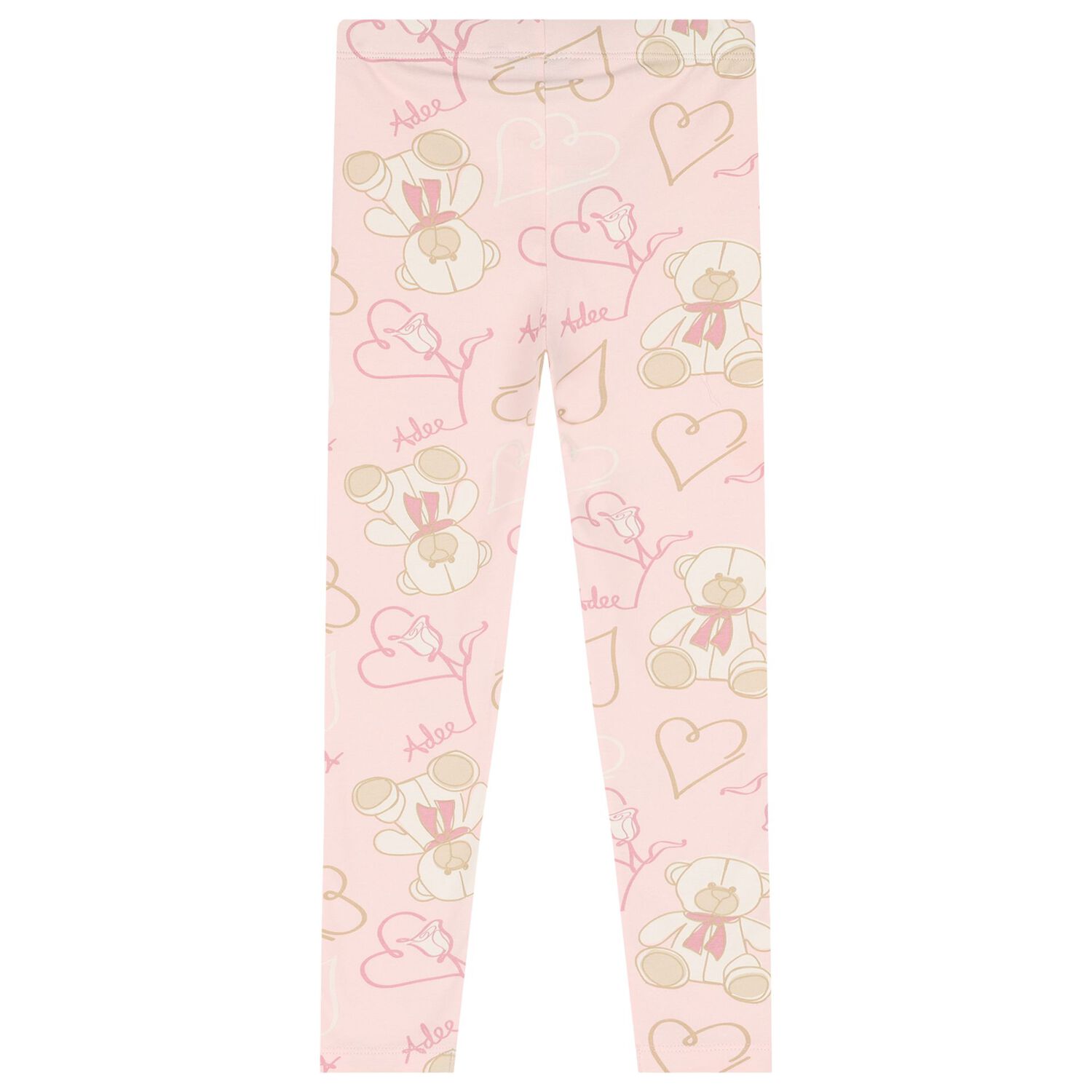 Girls White & Pink Logo leggings Set , 1, hi-res image number null