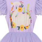 Girls Purple Swan Tulle Dress, 1, hi-res