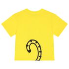 Girls Yellow Tiger Logo T-Shirt, 1, hi-res