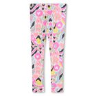Girls Multi-Coloured Abstract Leggings, 1, hi-res