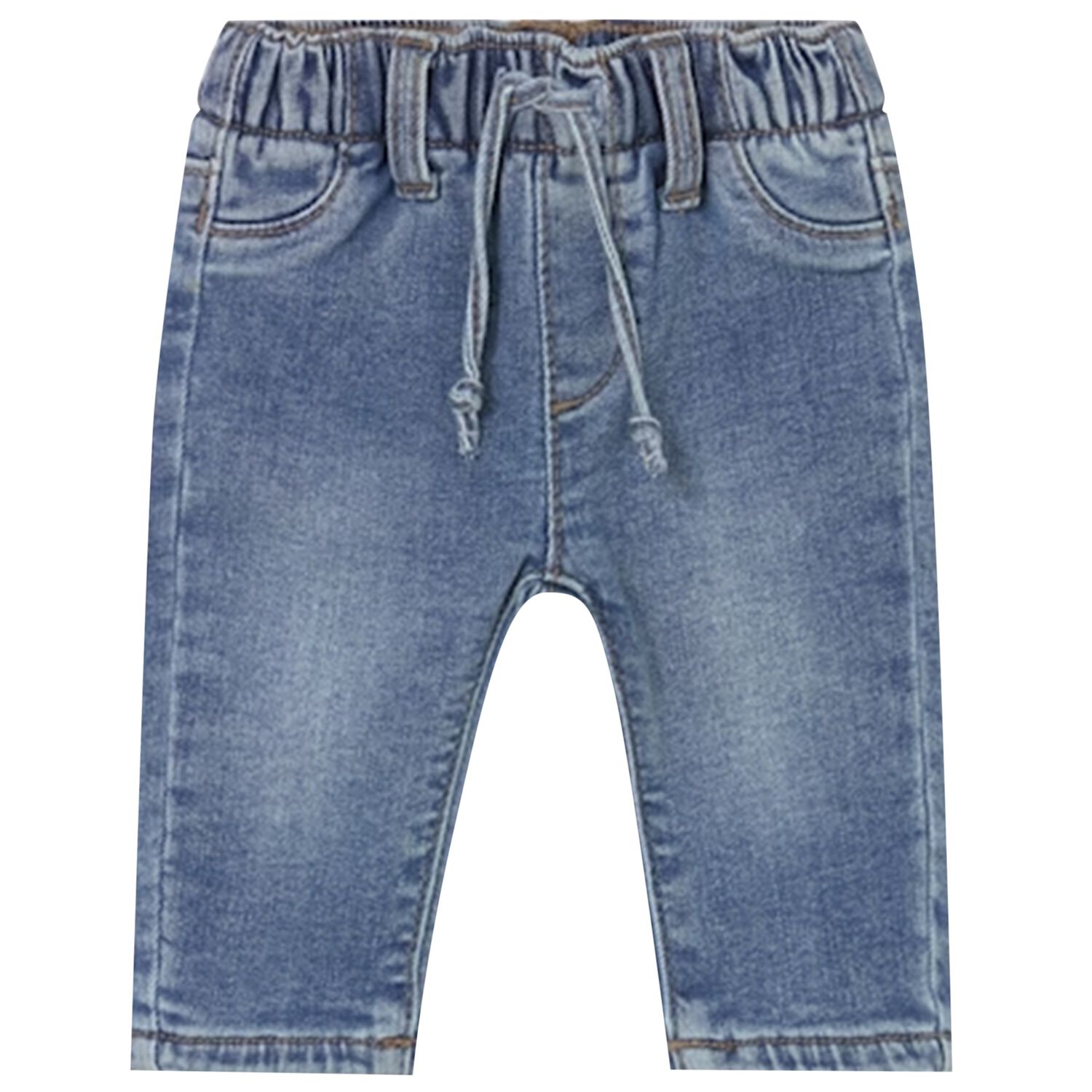 Baby Boys Blue Denim Jeans, 1, hi-res image number null