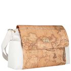 Beige & White Geo Map Baby Changing Bag, 2, hi-res