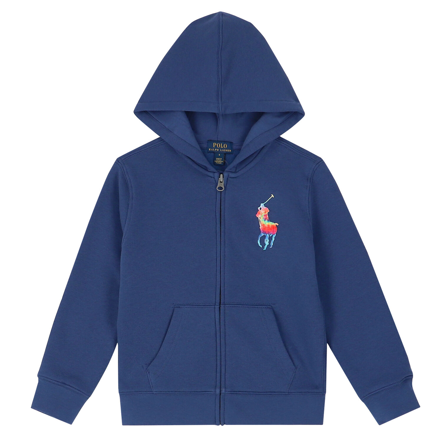 Boys Blue Logo Zip Up Top, 1, hi-res image number null