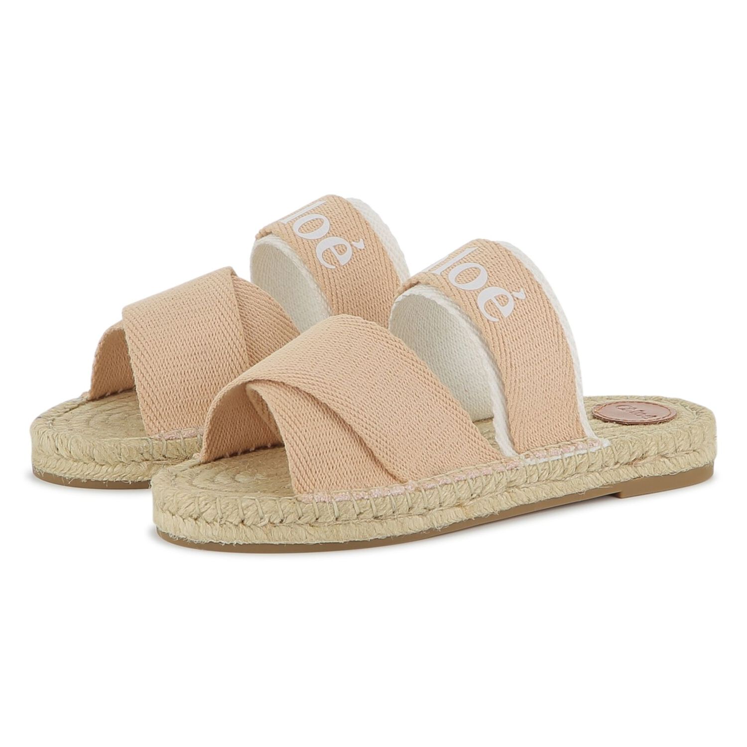 Girls Pink & Beige Logo Sliders, 1, hi-res image number null