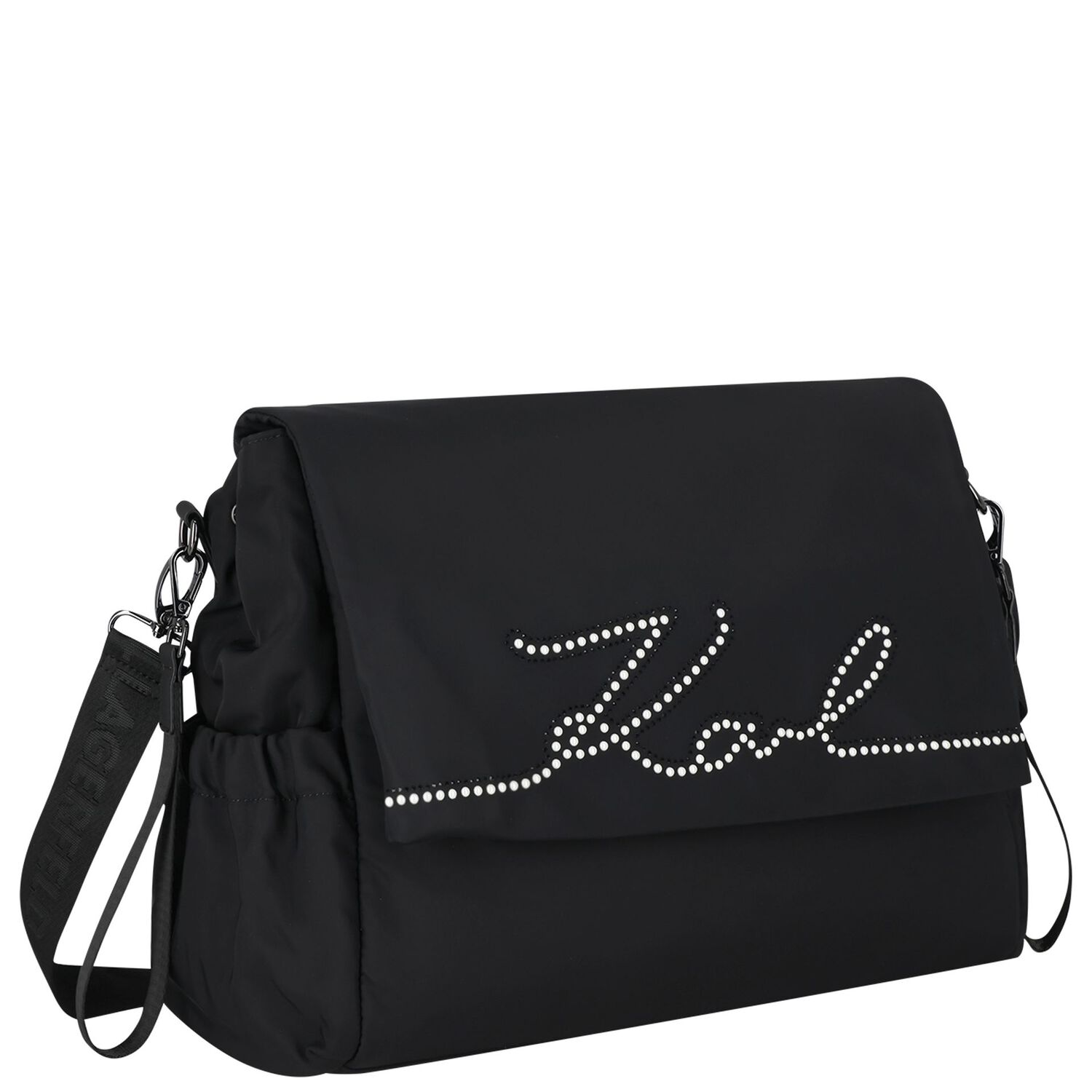 Black Logo Baby Changing Bag ( 37cm ), 1, hi-res