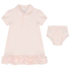 Baby Girls Pink Polo Dress Set, 3, hi-res