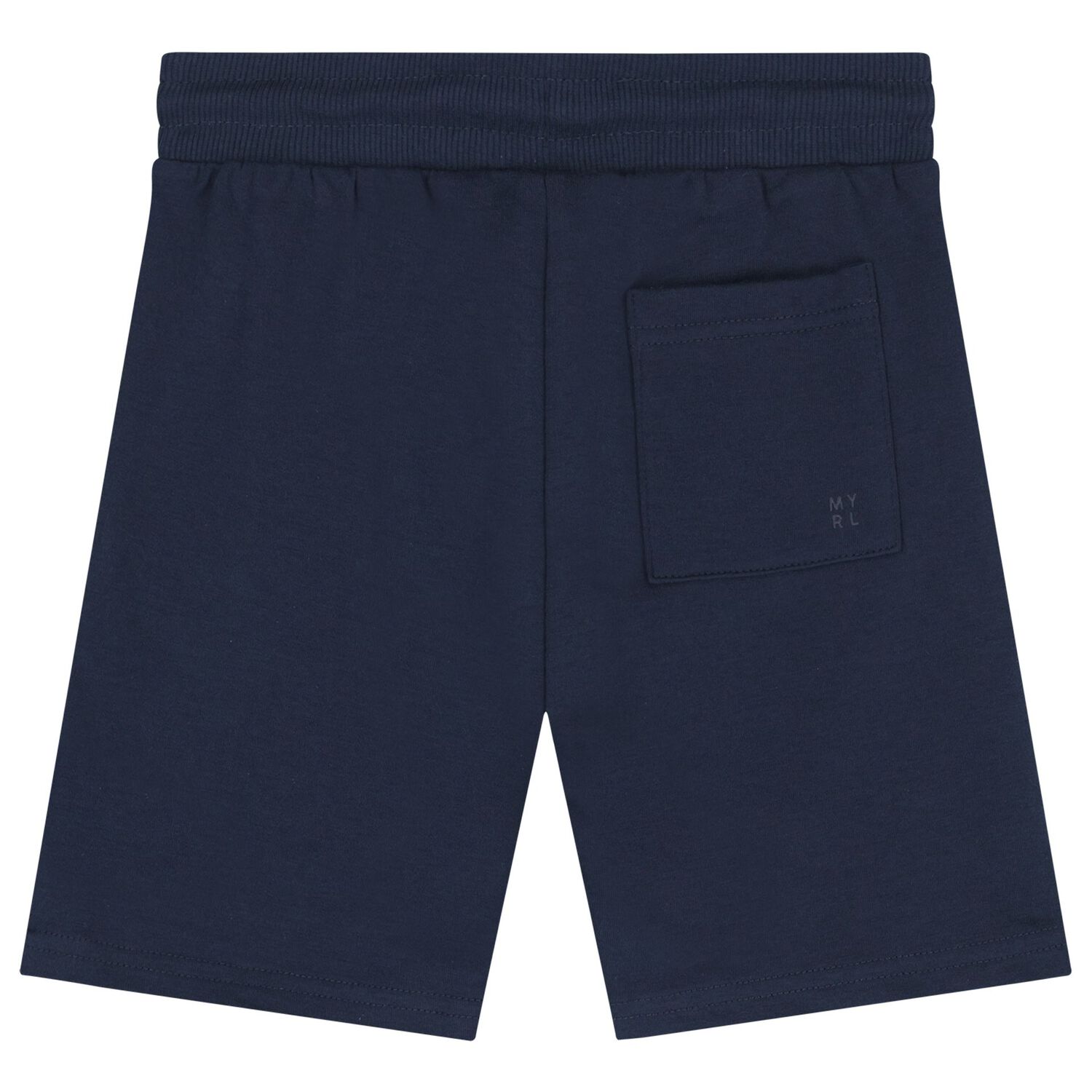 Boys Navy Blue Logo Shorts, 4, hi-res