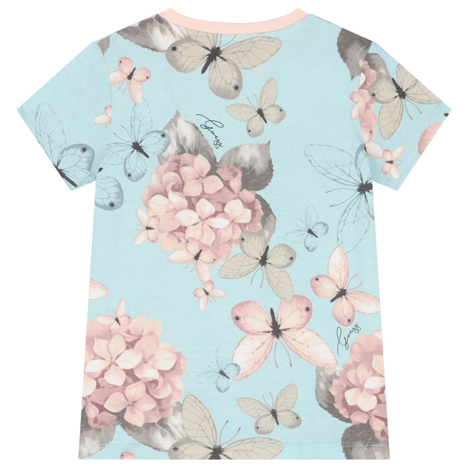 Girls Blue Logo T-Shirt, 2, hi-res