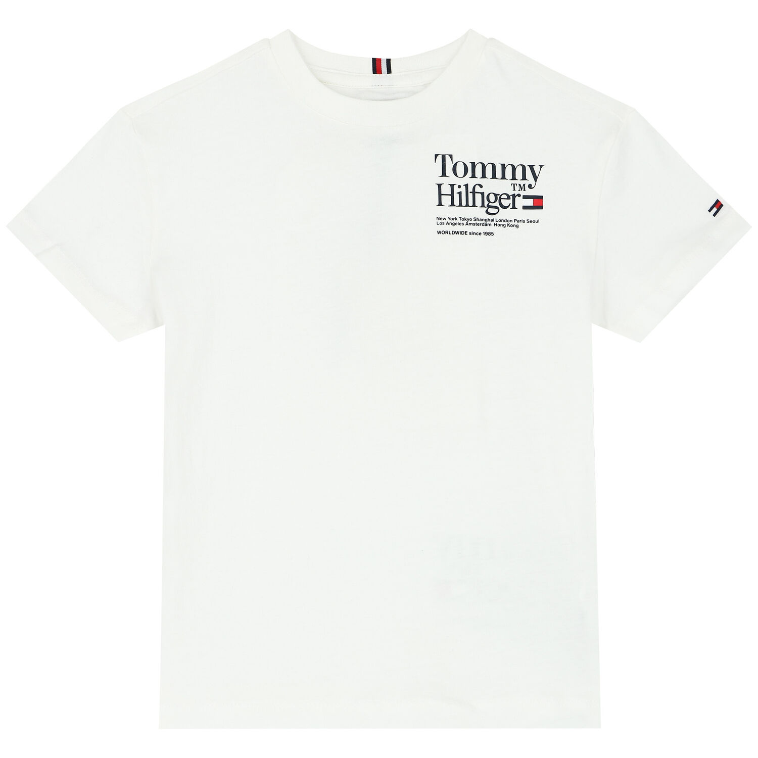 Boys White Logo T-Shirt, 1, hi-res