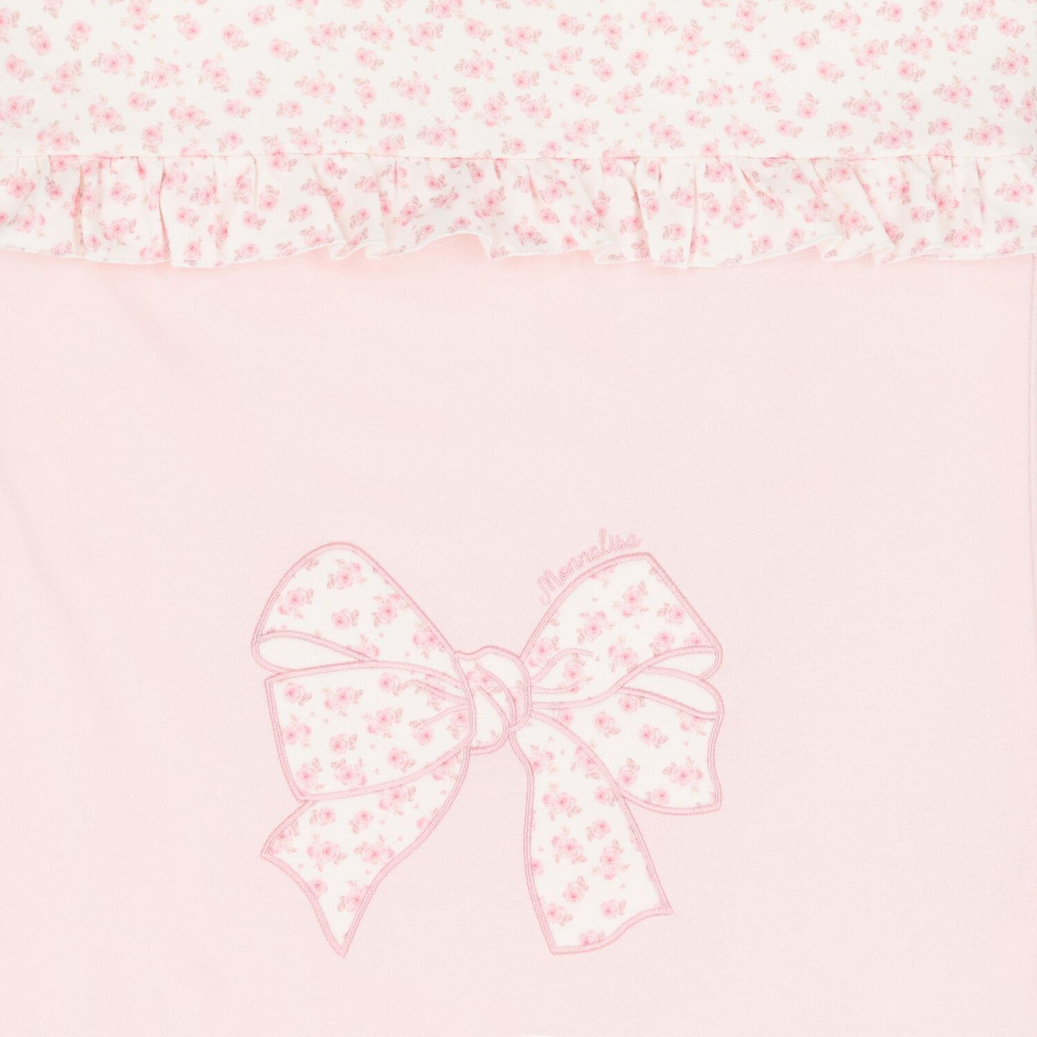 Baby Girls Pink Floral Bow Nest, 1, hi-res