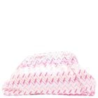 Girls Pink & White Embellished Logo Zig Zag Bag, 1, hi-res