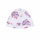 Baby Girls White Printed Hat, 1, hi-res