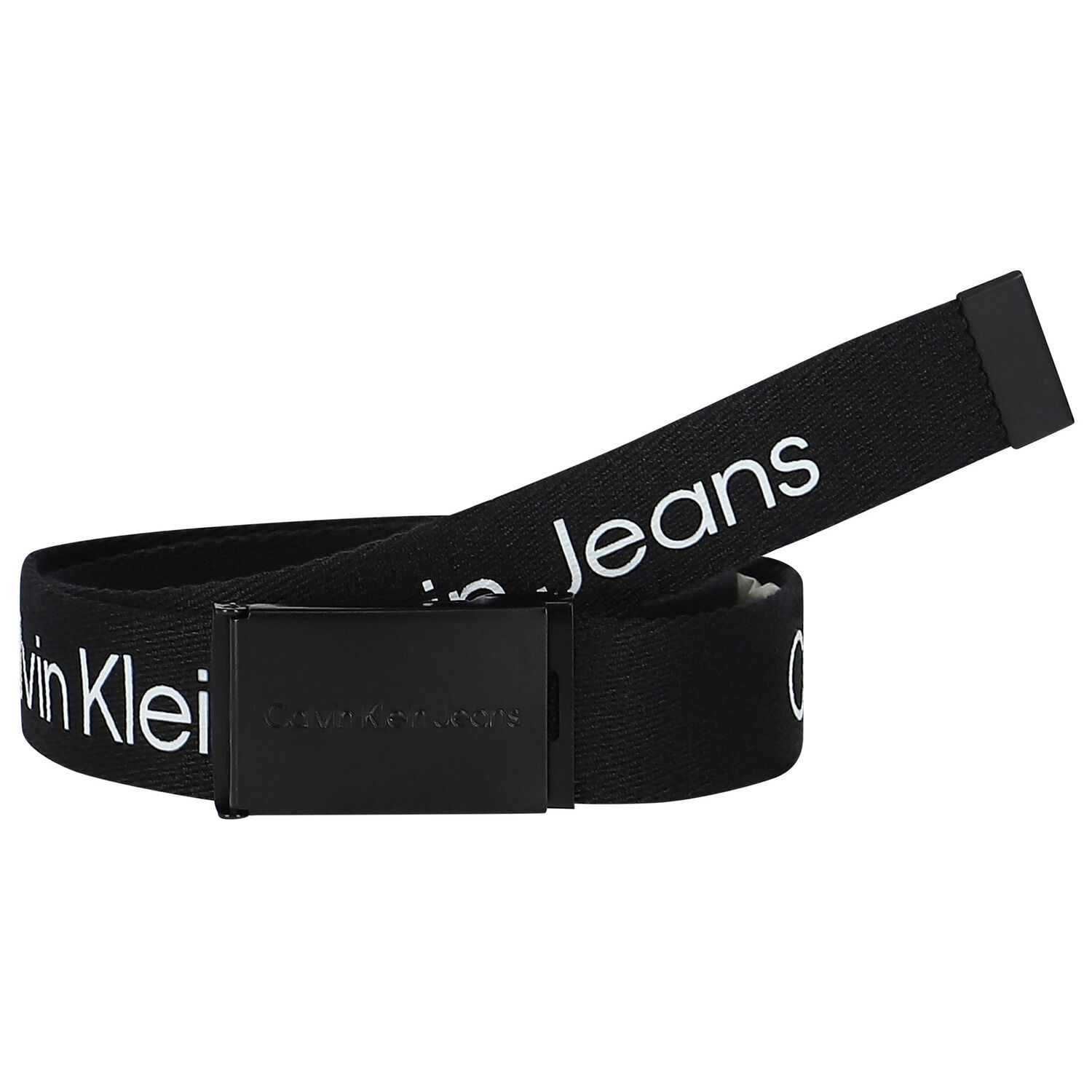 Boys Black Logo Belt, 1, hi-res image number null