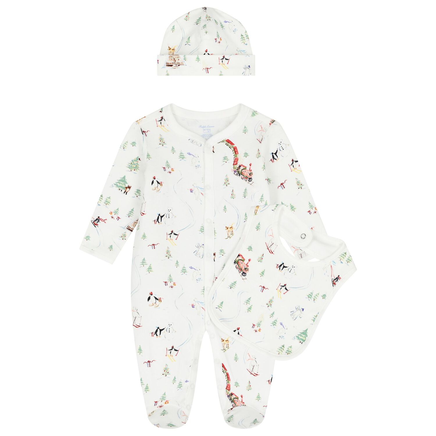 White Festive Babygrow Gift Set, 1, hi-res