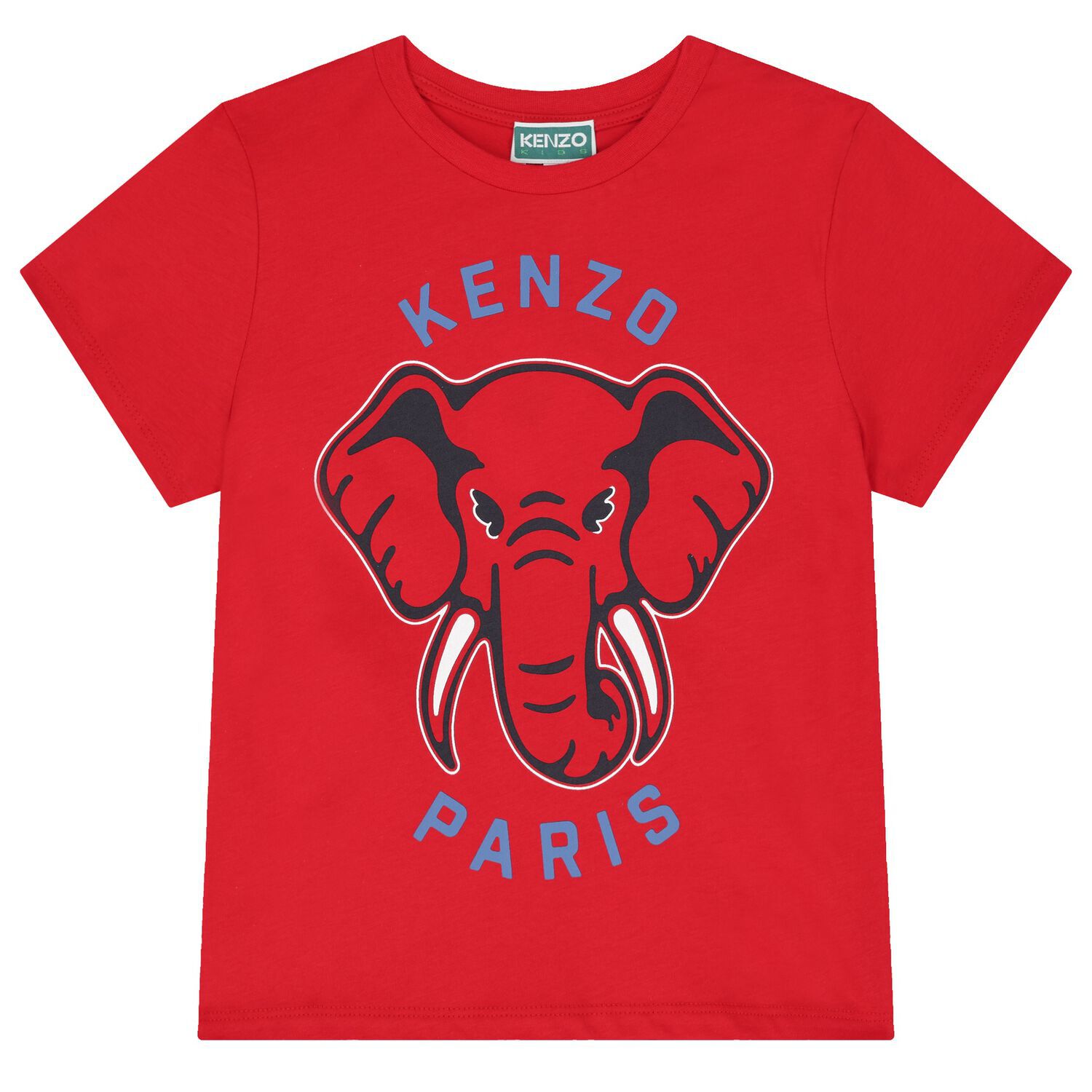 Boys Red Elephant Logo T-Shirt, 1, hi-res