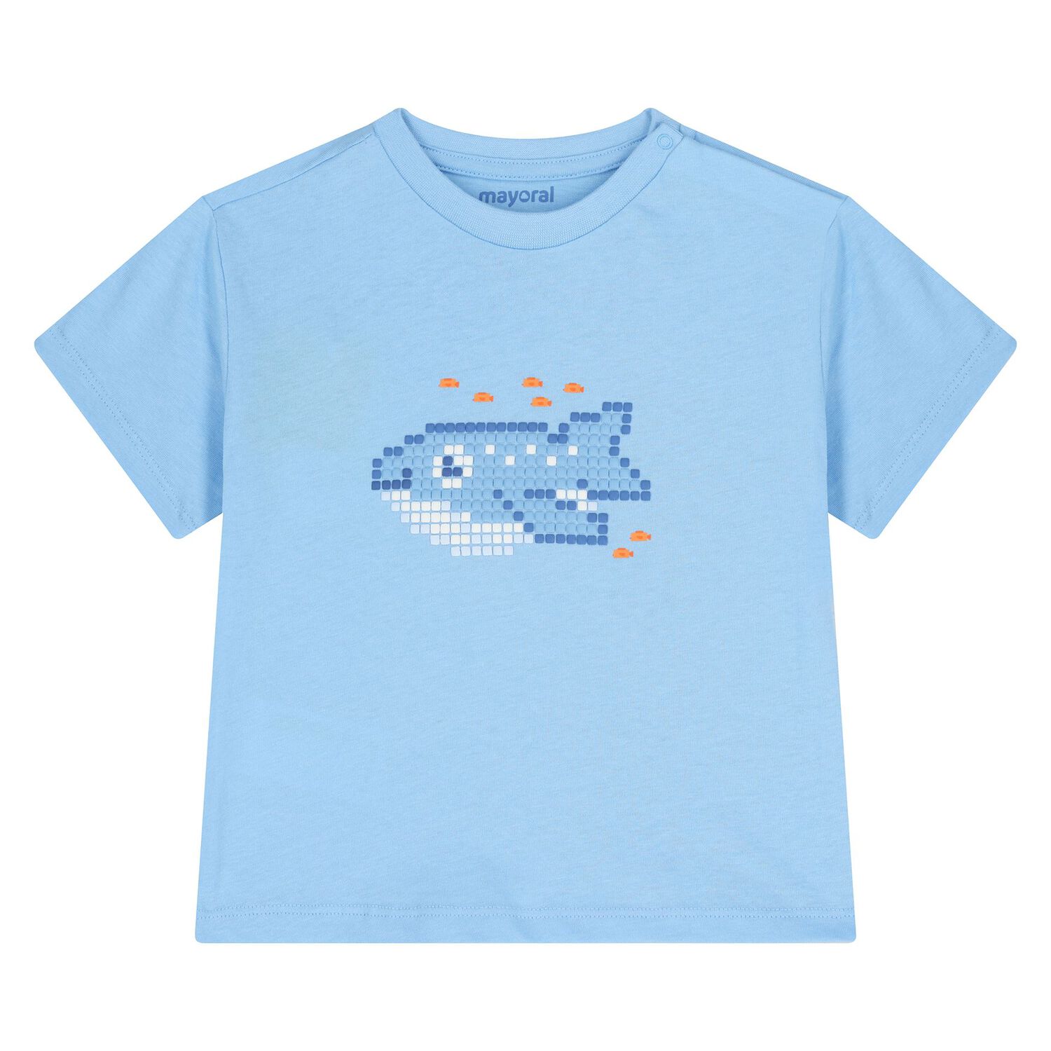Younger Boys Blue & White T-Shirts ( 2-Pack ), 1, hi-res