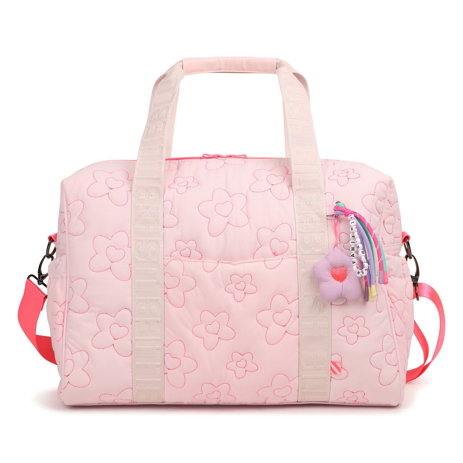 Baby Girls Pink Floral Changing Bag ( 41cm ), 1, hi-res