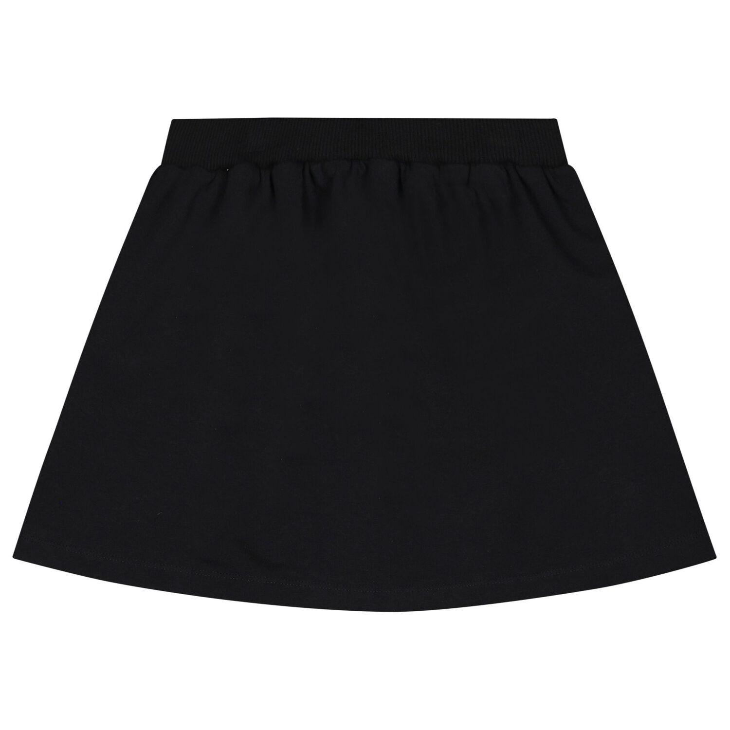 Girls Black Teddy Bear Logo Skirt, 2, hi-res