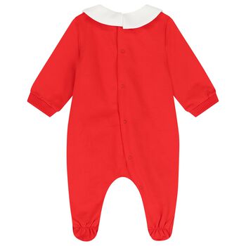 Red Christmas Teddy Bear Babygrow