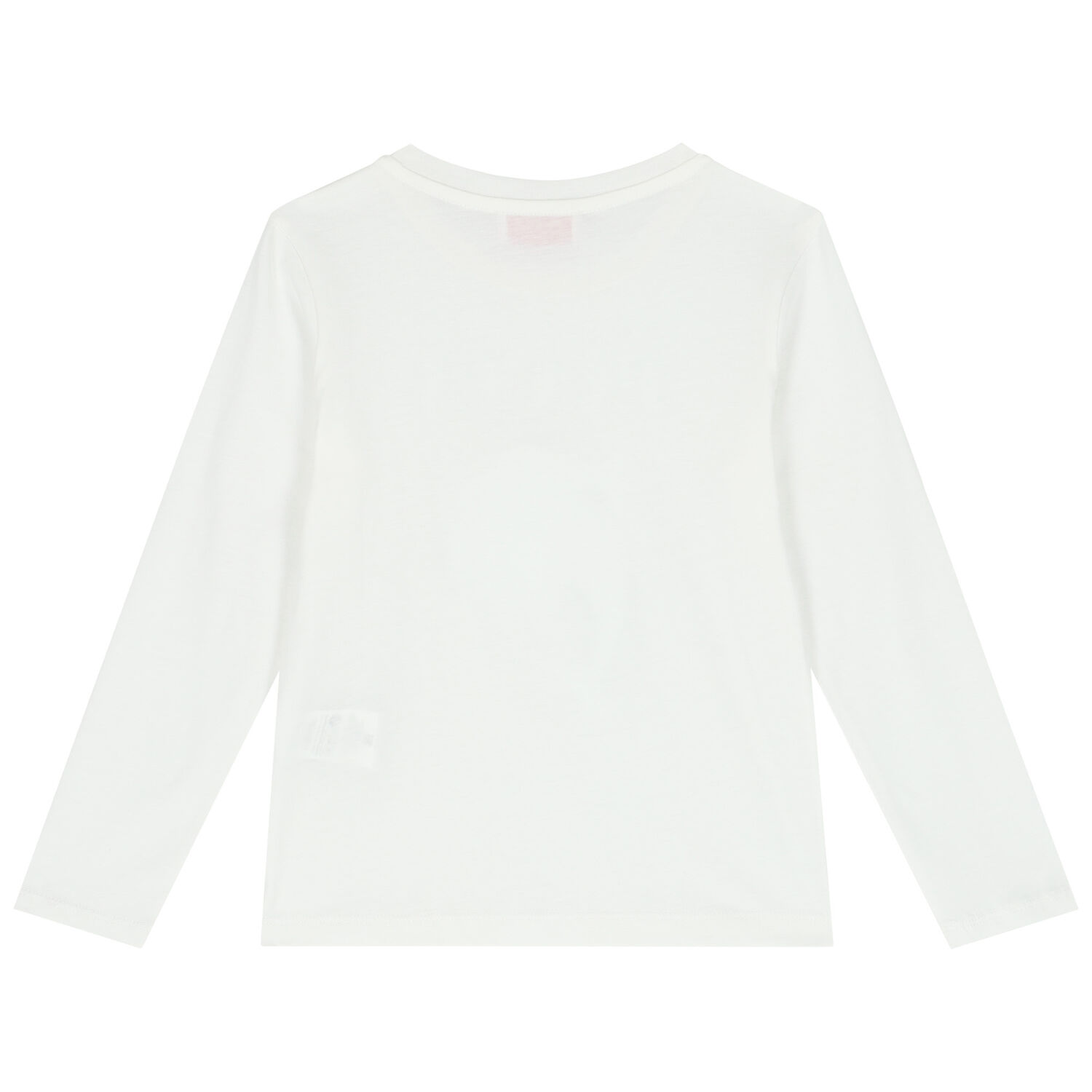 Girls Ivory Logo Long Sleeve Top, 1, hi-res