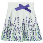 Girls Purple & Ivory Floral Skirt Set, 1, hi-res