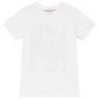 Boys White Logo T-Shirt, 1, hi-res