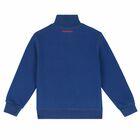 Boys Blue Logo Zip Up Top, 1, hi-res