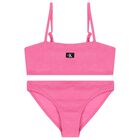Girls Pink Logo Bikini, 1, hi-res