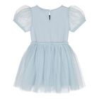 Baby Girls Blue Embellished Crystal Tulle Dress Set, 1, hi-res