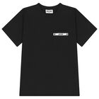 Boys Black Logo T-Shirt, 2, hi-res