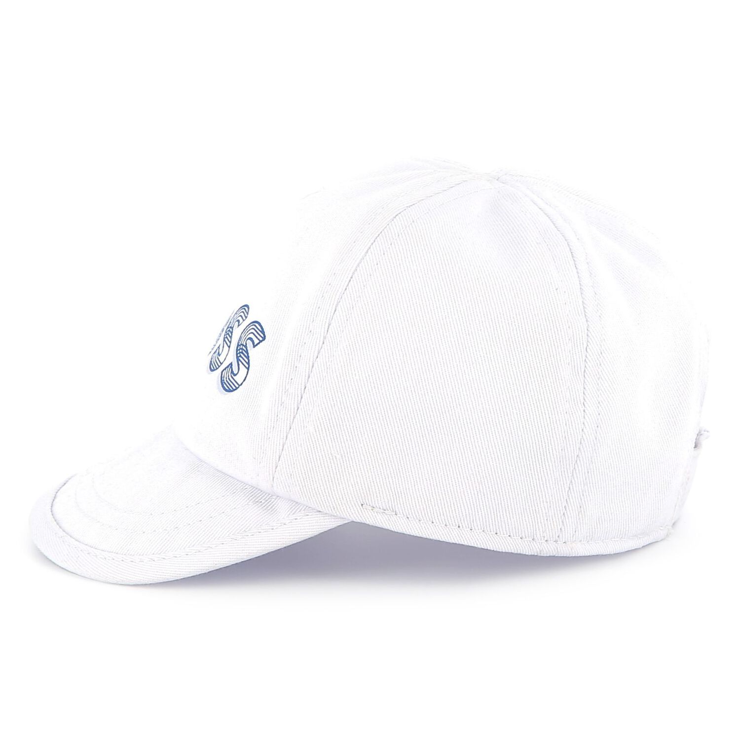 Baby Boys White Logo Cap, 1, hi-res