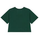 Girls Green Logo T-Shirt, 1, hi-res