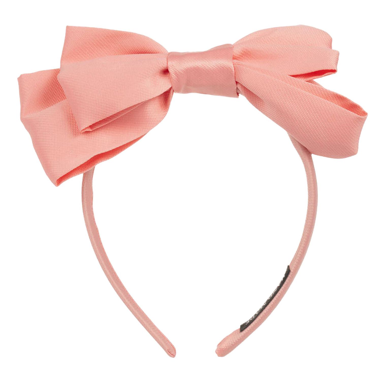 Girls Coral Bow Headband, 1, hi-res