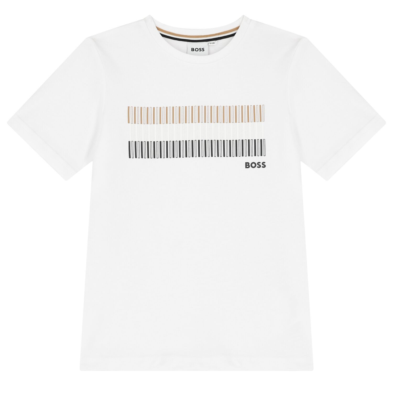 Boys White Logo T-Shirt, 2, hi-res image number null
