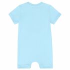 Baby Blue Logo Romper, 1, hi-res