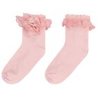Baby Girls Pink Headband & Socks Set, 3, hi-res