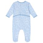 Baby Boys Blue Logo Babygrow, 1, hi-res