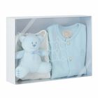 Baby Boys White & Blue Gift Set, 1, hi-res