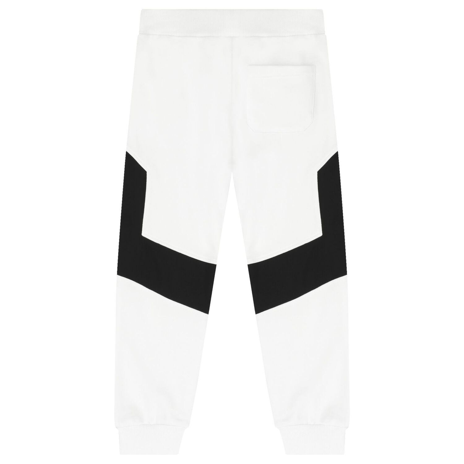 White & Black Logo Joggers, 1, hi-res