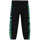 Boys Black Logo Joggers, 1, hi-res