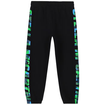Boys Black Logo Joggers