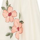Girls Ivory Floral Dress, 1, hi-res
